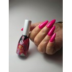 Gelpolish Shocking Pink Glitter 